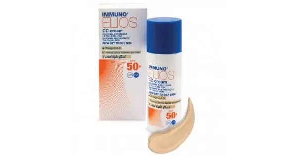 Immuno Elios – CC Cream SPF50+ Tinted Light 40ml – Crema Colorata Protettiva con SPF50+ per una Pelle Radiante
